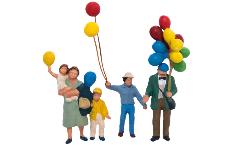 Preiser Gruppe Luftballons Party Feier