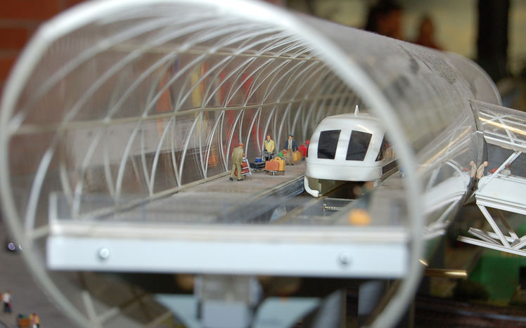 magnetic train working model